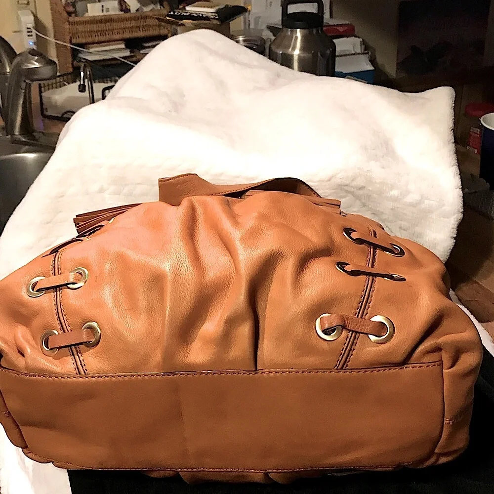 Michael Kors Astor Grommeted Laced Hobo